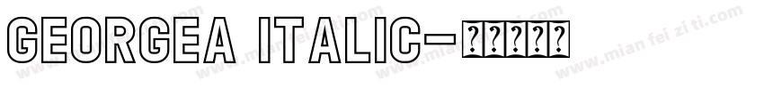 GEORGEA Italic字体转换